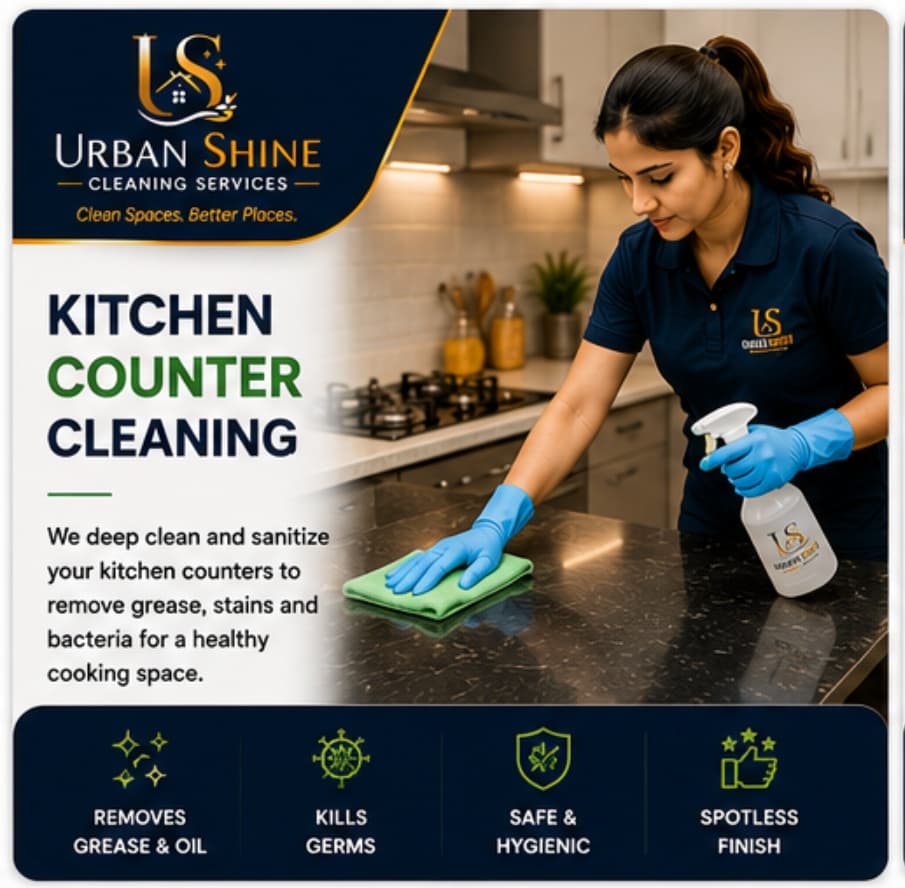 Kitchen Counter Cleaning