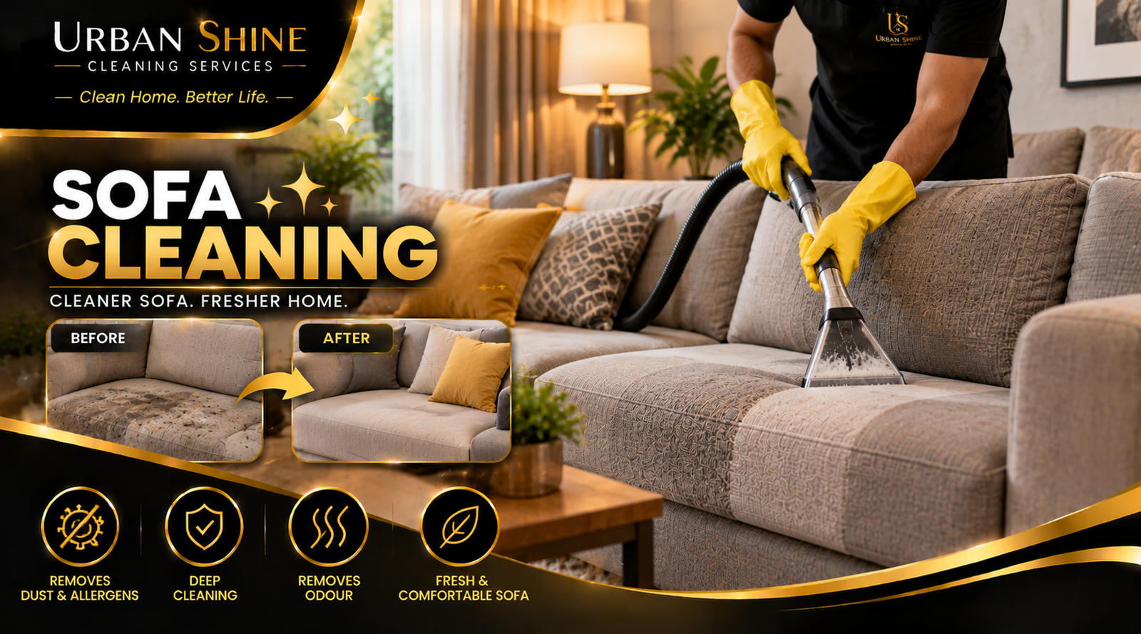 Remove Dust and Crumbs from Your Sofa
