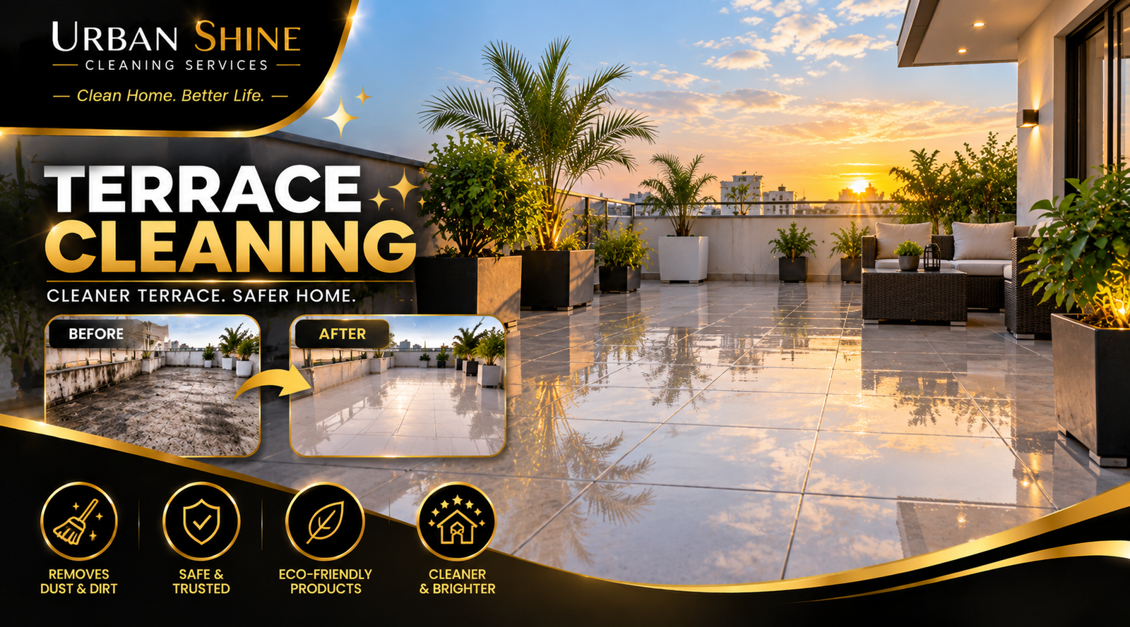 Keep Terrace Floors Clean and Safe