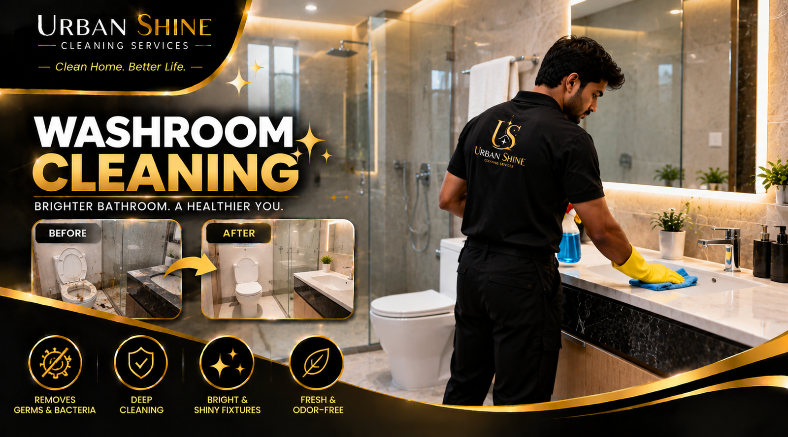 Keep Washroom Fixtures Looking Bright